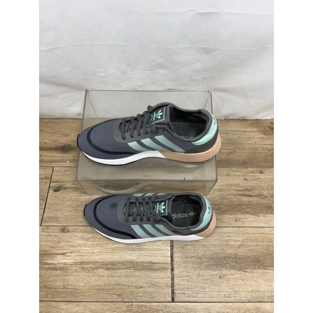 Adidas‎ N-5923 Gray Mint Green Peach Casual Sneakers Shoes Women's US 10